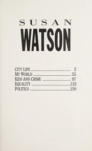 Cover of: Susan Watson. by Susan Watson