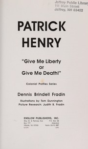 Cover of: Patrick Henry | Dennis B. Fradin