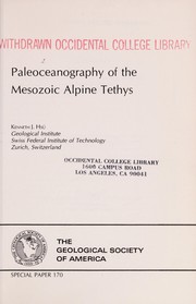 Cover of: Paleoceanography of the Mesozoic Alpine Tethys