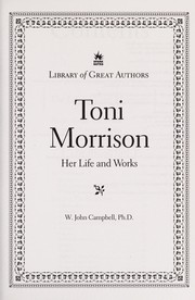 Cover of: Toni Morrison by John W. Campbell