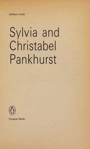 Cover of: Sylvia and Christabel Pankhurst