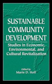 Cover of: Sustainable community development: studies in economic, environmental, and cultural revitalization