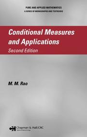 Cover of: Conditional measures and applications