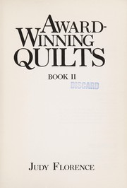 Cover of: Award-winning quilts | Judy Florence