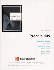 Cover of: Precalculus: Raymond A. Barnett, Michael R. Ziegler, Karl E. Byleen..