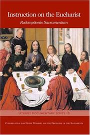 Cover of: Instruction on the Eucharist by Congregation For Divine Worship And The Discipline Of The Sacraments