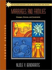 Cover of: Marriages and families: changes, choices, and constraints