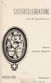 Cover of: Sistercelebrations by Arlene Swidler
