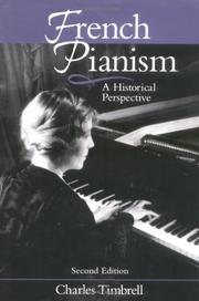 Cover of: French pianism by Charles Timbrell