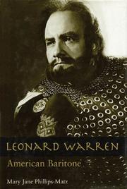 Cover of: Leonard Warren by Mary Jane Phillips-Matz