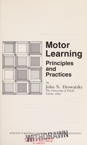 Motor learning by John N. Drowatzky