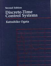 Cover of: Discrete-time control systems by Katsuhiko Ogata, Katsuhiko Ogata