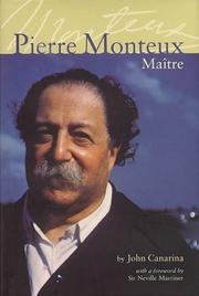 Cover of: Pierre Monteux, maître by John Canarina