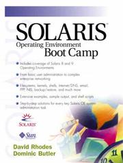 Cover of: Solaris operating environment boot camp