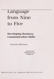 Cover of: Language from nine to five | Kearney Rietmann
