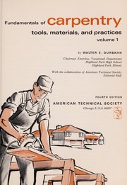 Cover of: Fundamentals of carpentry. | Walter Edward Durbahn