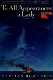 Cover of: To all appearances a lady | Marilyn Bowering
