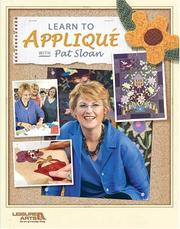 Cover of: Learn To Applique With Pat Sloan