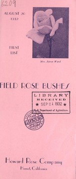 Cover of: Field rose bushes | Howard Rose Company