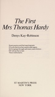 Cover of: The first Mrs. Thomas Hardy