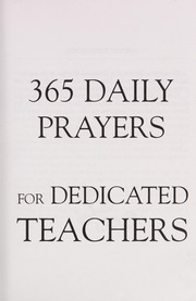 Cover of: 365 daily prayers for dedicated teachers | 