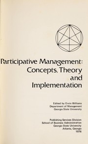 Cover of: Participative management | 