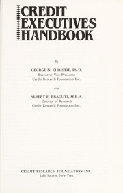 Cover of: Credit executives handbook by George N. Christie