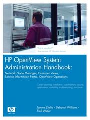 Cover of: HP OpenView System Administration Handbook by Tammy Zitello, Deborah Williams, Paul Weber, Deborah Williams, Paul Weber Tammy Zitello
