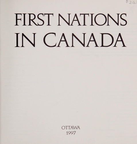 First Nations in Canada. by 