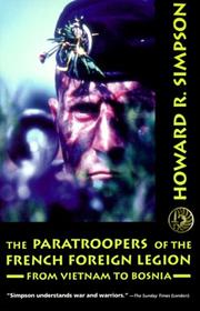 Cover of: The Paratroopers of the French Foreign Legion by Howard R. Simpson