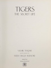 Cover of: Tigers | Valmik Thapar