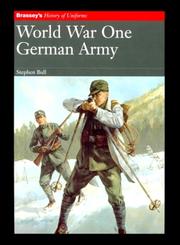 Cover of: World War One: German Army (Brassey's History)