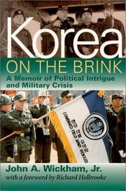 Cover of: Korea on the Brink by John A. Wickham