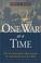 Cover of: One War at a Time
