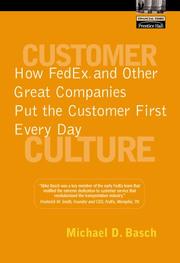 Cover of: Customer Culture by Michael D. Basch