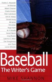 Cover of: Baseball: The Writer's Game