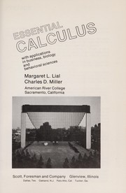 Cover of: Essential calculus | Margaret L. Lial