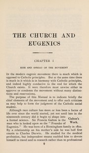 Cover of: The church and eugenics by Thomas J. Gerrard