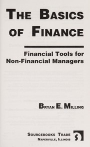 Cover of: The basics of finance: financial tools for non-financial managers
