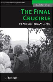 Cover of: The Final Crucible: U.S. Marines in Korea, Vol. 2: 1953 (Potomac's History of War Series)