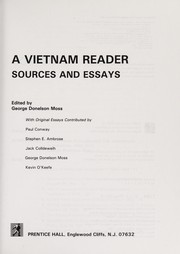 Cover of: A Vietnam reader | 