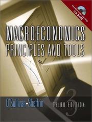 Cover of: Macroeconomics: Principles and Tools (3rd Edition)