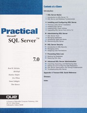 Cover of: Practical Microsoft SQL Server 7.0
