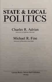 Cover of: State & local politics