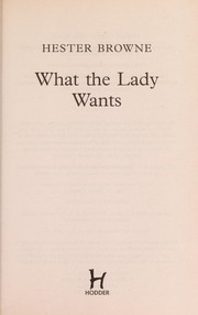 Cover of: What the lady wants