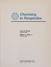 Cover of: Chemistry in perspective