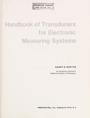 Cover of: Handbook of transducers for electronic measuring systems | Harry N. Norton