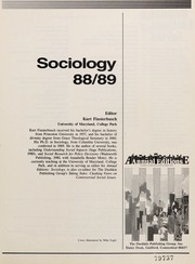 Cover of: Sociology by Kurt Finsterbusch