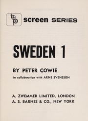 Cover of: Sweden by Peter Cowie