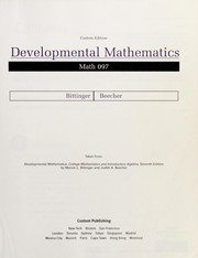 Cover of: Developmental mathematics: college mathematics and introductory algebra